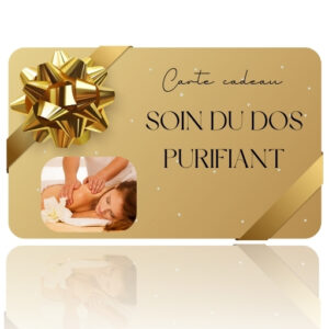 carte cadeau soin dos purifiant